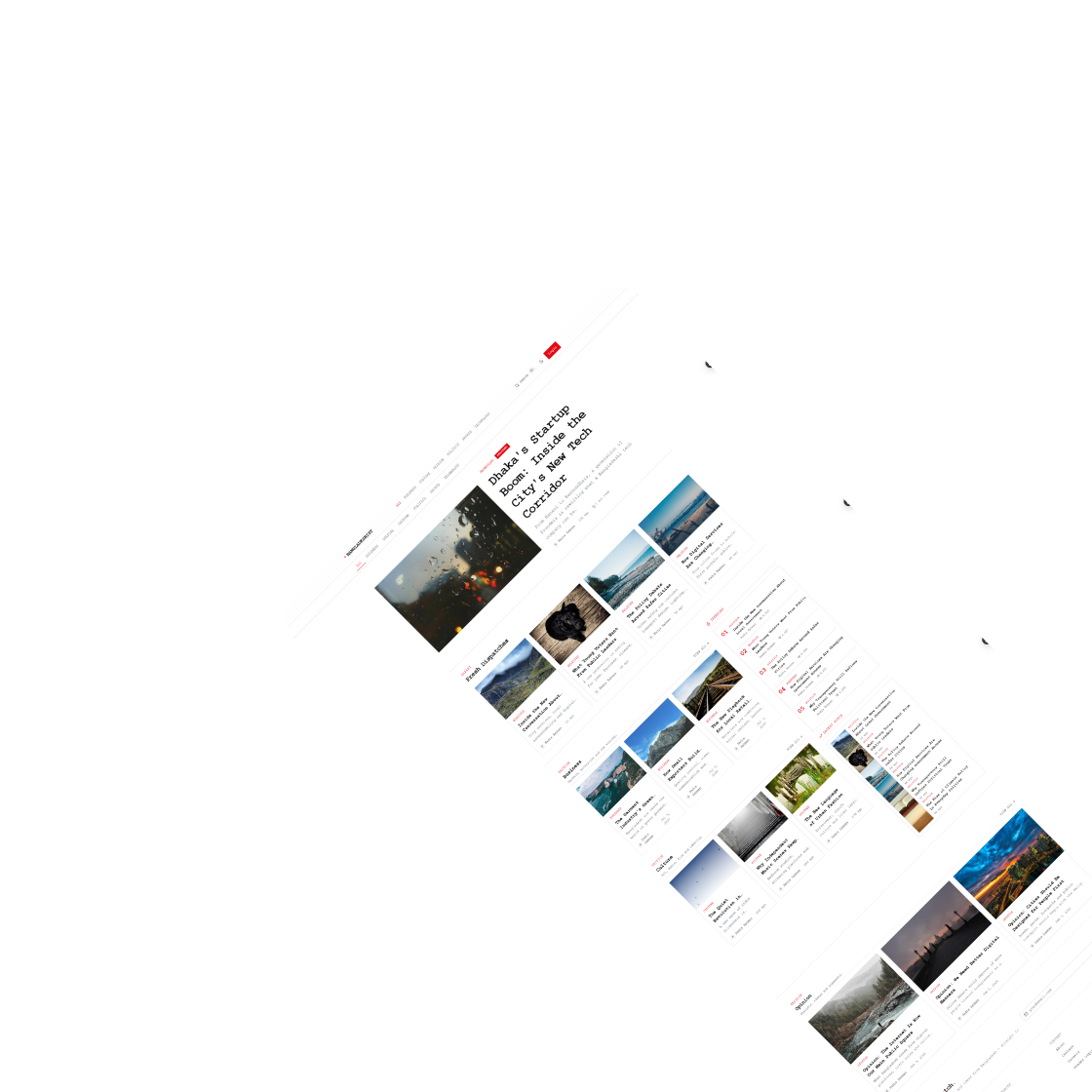 Magazine website project